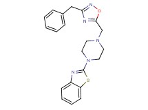 2-{4-[(3-benzyl-1,2,4-oxadiazol-5-yl)methyl]-1-piperazinyl}-1,3-benzothiazole