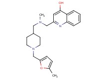 2-{[methyl({1-[(5-methyl-2-furyl)methyl]-4-piperidinyl}methyl)amino]methyl}-4-quinolinol
