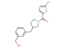 [3-({1-[(5-chloro-2-thienyl)carbonyl]pyrrolidin-3-yl}methyl)phenyl]methanol