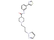 1-[3-(1H-pyrazol-1-yl)propyl]-N-[3-(1,3-thiazol-4-yl)phenyl]-4-piperidinecarboxamide
