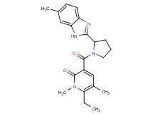 6-ethyl-1,5-dimethyl-3-{[2-(6-methyl-1H-benzimidazol-2-yl)-1-pyrrolidinyl]carbonyl}-2(1H)-pyridinone