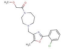 1-{[2-(2-chlorophenyl)-5-methyl-1,3-oxazol-4-yl]methyl}-4-(methoxyacetyl)-1,4-diazepane