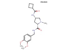 (2S,4S)-4-[(cyclobutylcarbonyl)amino]-N-(3,4-dimethoxybenzyl)-1-methylpyrrolidine-2-carboxamide