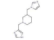 3-(1H-imidazol-1-ylmethyl)-1-(1H-imidazol-4-ylmethyl)piperidine