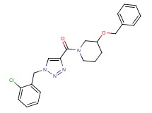 3-(benzyloxy)-1-{[1-(2-chlorobenzyl)-1H-1,2,3-triazol-4-yl]carbonyl}piperidine