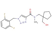 1-(2,6-difluorobenzyl)-N-{[1-(hydroxymethyl)cyclopentyl]methyl}-N-methyl-1H-1,2,3-triazole-4-carboxamide