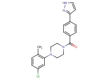 1-(5-chloro-2-methylphenyl)-4-[4-(1H-pyrazol-3-yl)benzoyl]piperazine