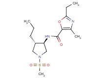 2-ethyl-4-methyl-N-[(3R*,4S*)-1-(methylsulfonyl)-4-propyl-3-pyrrolidinyl]-1,3-oxazole-5-carboxamide