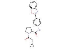 N-[4-(1,3-benzoxazol-2-yl)phenyl]-1-(cyclopropylacetyl)prolinamide
