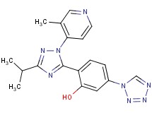 2-[3-isopropyl-1-(3-methylpyridin-4-yl)-1H-1,2,4-triazol-5-yl]-5-(1H-tetrazol-1-yl)phenol