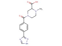 1-methyl-4-[4-(1H-1,2,4-triazol-3-yl)benzoyl]piperazine-2-carboxylic acid