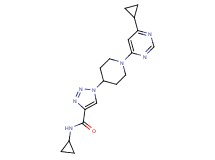 N-cyclopropyl-1-[1-(6-cyclopropylpyrimidin-4-yl)piperidin-4-yl]-1H-1,2,3-triazole-4-carboxamide