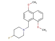 1-[(4,8-dimethoxy-1-naphthyl)methyl]-4-fluoropiperidine