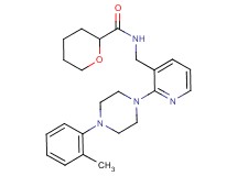 N-({2-[4-(2-methylphenyl)-1-piperazinyl]-3-pyridinyl}methyl)tetrahydro-2H-pyran-2-carboxamide
