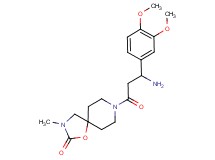 8-[3-amino-3-(3,4-dimethoxyphenyl)propanoyl]-3-methyl-1-oxa-3,8-diazaspiro[4.5]decan-2-one hydrochloride