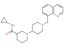 N-cyclopropyl-1'-(quinolin-8-ylmethyl)-1,4'-bipiperidine-3-carboxamide