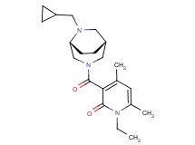 3-{[(1R*,5R*)-6-(cyclopropylmethyl)-3,6-diazabicyclo[3.2.2]non-3-yl]carbonyl}-1-ethyl-4,6-dimethyl-2(1H)-pyridinone
