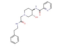 N-((3R*,4R*)-3-hydroxy-1-{2-oxo-2-[(2-phenylethyl)amino]ethyl}piperidin-4-yl)pyridine-2-carboxamide