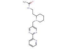 N-[2-(1-{[2-(2-pyridinyl)-5-pyrimidinyl]methyl}-2-piperidinyl)ethyl]acetamide
