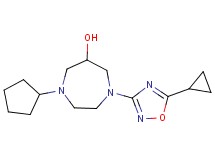 1-cyclopentyl-4-(5-cyclopropyl-1,2,4-oxadiazol-3-yl)-1,4-diazepan-6-ol