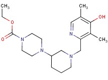 ethyl 4-{1-[(4-hydroxy-3,5-dimethyl-2-pyridinyl)methyl]-3-piperidinyl}-1-piperazinecarboxylate dihydrochloride