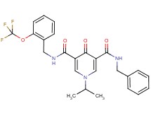 N-benzyl-1-isopropyl-4-oxo-N'-[2-(trifluoromethoxy)benzyl]-1,4-dihydro-3,5-pyridinedicarboxamide
