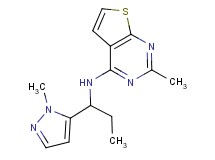 2-methyl-N-[1-(1-methyl-1H-pyrazol-5-yl)propyl]thieno[2,3-d]pyrimidin-4-amine