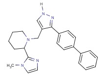 1-{[3-(4-biphenylyl)-1H-pyrazol-4-yl]methyl}-2-(1-methyl-1H-imidazol-2-yl)piperidine