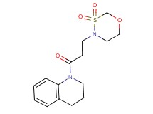 1-[3-(3,3-dioxido-1,3,4-oxathiazinan-4-yl)propanoyl]-1,2,3,4-tetrahydroquinoline