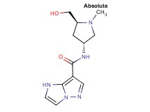 N-[(3R,5S)-5-(hydroxymethyl)-1-methylpyrrolidin-3-yl]-1H-imidazo[1,2-b]pyrazole-7-carboxamide