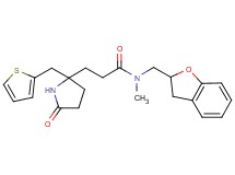 N-(2,3-dihydro-1-benzofuran-2-ylmethyl)-N-methyl-3-[5-oxo-2-(2-thienylmethyl)-2-pyrrolidinyl]propanamide