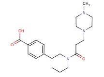 4-{1-[3-(4-methylpiperazin-1-yl)propanoyl]piperidin-3-yl}benzoic acid