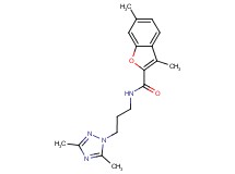 N-[3-(3,5-dimethyl-1H-1,2,4-triazol-1-yl)propyl]-3,6-dimethyl-1-benzofuran-2-carboxamide