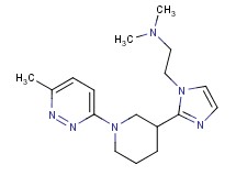 N,N-dimethyl-2-{2-[1-(6-methyl-3-pyridazinyl)-3-piperidinyl]-1H-imidazol-1-yl}ethanamine