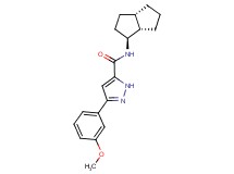 3-(3-methoxyphenyl)-N-[(1S*,3aS*,6aS*)-octahydropentalen-1-yl]-1H-pyrazole-5-carboxamide