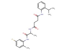 N-{2-[(5-fluoro-2-methylphenyl)amino]-1-methyl-2-oxoethyl}-N'-(2-isopropylphenyl)succinamide