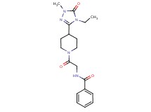 N-{2-[4-(4-ethyl-1-methyl-5-oxo-4,5-dihydro-1H-1,2,4-triazol-3-yl)piperidin-1-yl]-2-oxoethyl}benzamide