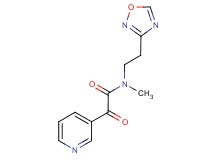 N-methyl-N-[2-(1,2,4-oxadiazol-3-yl)ethyl]-2-oxo-2-pyridin-3-ylacetamide