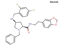 (4S)-N-[2-(1,3-benzodioxol-5-yl)ethyl]-1-benzyl-4-[(2,4-difluorobenzyl)amino]-L-prolinamide