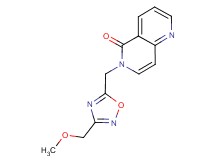 6-{[3-(methoxymethyl)-1,2,4-oxadiazol-5-yl]methyl}-1,6-naphthyridin-5(6H)-one