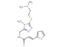 (2E)-N-[(5-{[2-(dimethylamino)ethyl]thio}-4-methyl-4H-1,2,4-triazol-3-yl)methyl]-3-(2-thienyl)acrylamide