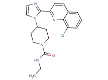 4-[2-(8-chloroquinolin-2-yl)-1H-imidazol-1-yl]-N-ethylpiperidine-1-carboxamide