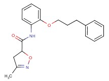 3-methyl-N-[2-(3-phenylpropoxy)phenyl]-4,5-dihydroisoxazole-5-carboxamide