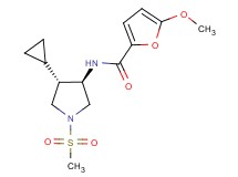 N-[(3R*,4S*)-4-cyclopropyl-1-(methylsulfonyl)-3-pyrrolidinyl]-5-methoxy-2-furamide