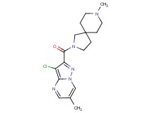 2-[(3-chloro-6-methylpyrazolo[1,5-a]pyrimidin-2-yl)carbonyl]-8-methyl-2,8-diazaspiro[4.5]decane