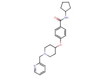 N-cyclopentyl-4-{[1-(pyridin-2-ylmethyl)piperidin-4-yl]oxy}benzamide