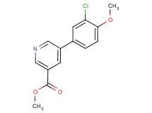 methyl 5-(3-chloro-4-methoxyphenyl)nicotinate