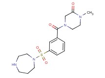 4-[3-(1,4-diazepan-1-ylsulfonyl)benzoyl]-1-methylpiperazin-2-one