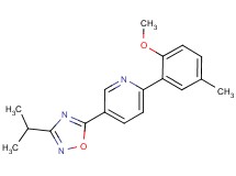 5-(3-isopropyl-1,2,4-oxadiazol-5-yl)-2-(2-methoxy-5-methylphenyl)pyridine
