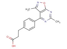 3-[4-(3,6-dimethylisoxazolo[5,4-d]pyrimidin-4-yl)phenyl]propanoic acid